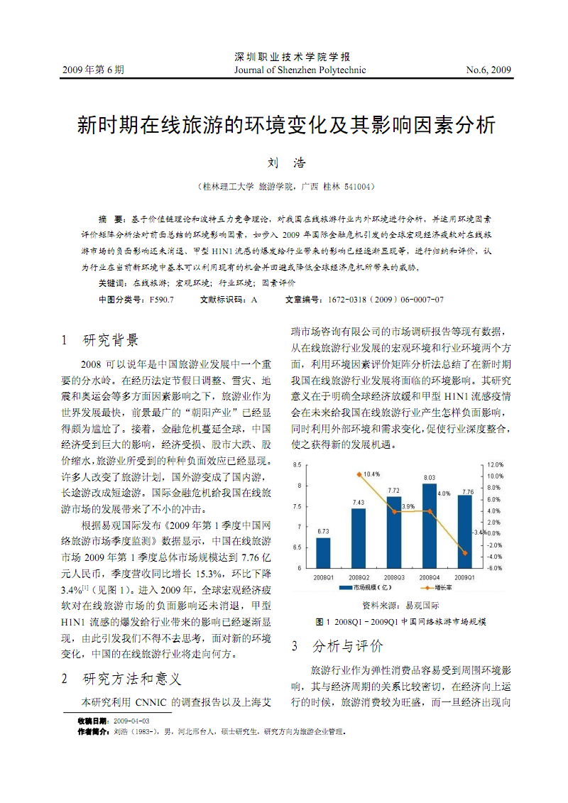新时期在线旅游的环境变化及其影响因素分析.