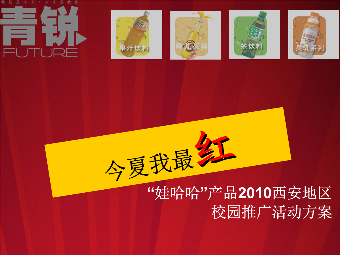 策划案例-娃哈哈今夏我最红2010校园活动推广